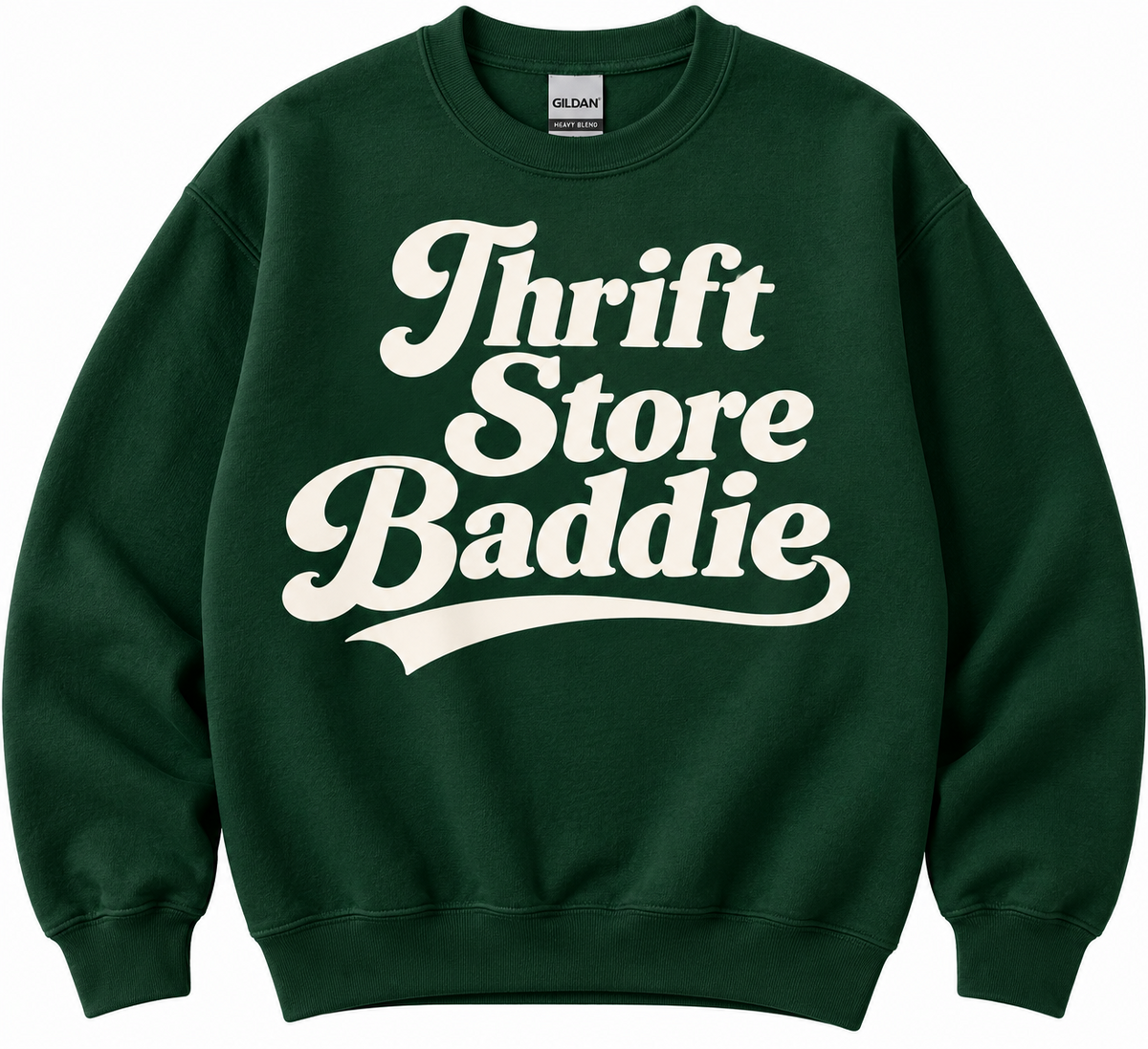 Thrift Store Baddie Graphic Crewneck