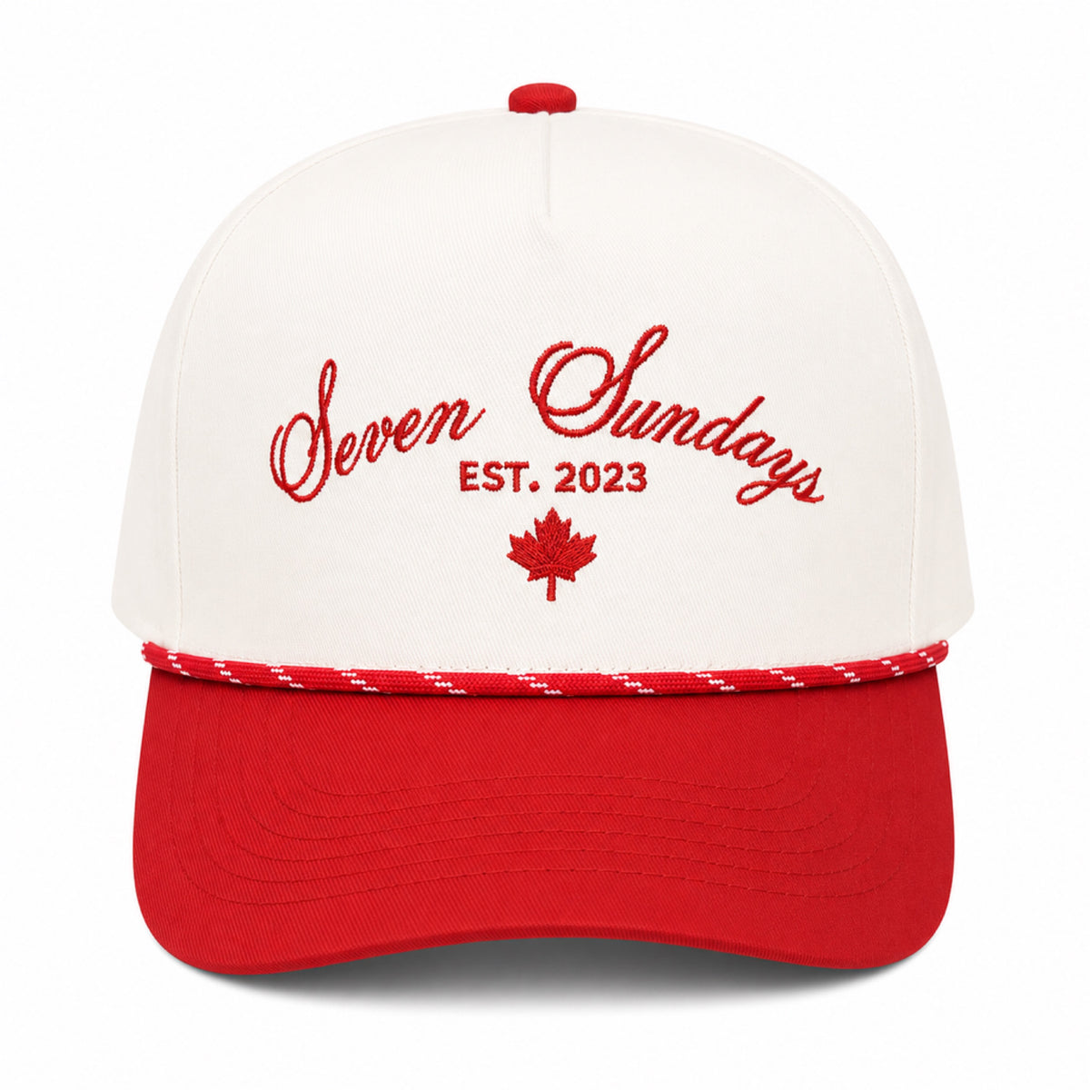 Seven Sundays Trucker Hat - Maple Leaf Red