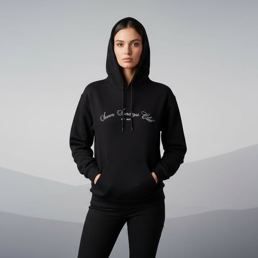 Seven Sundays Hoodie - Black