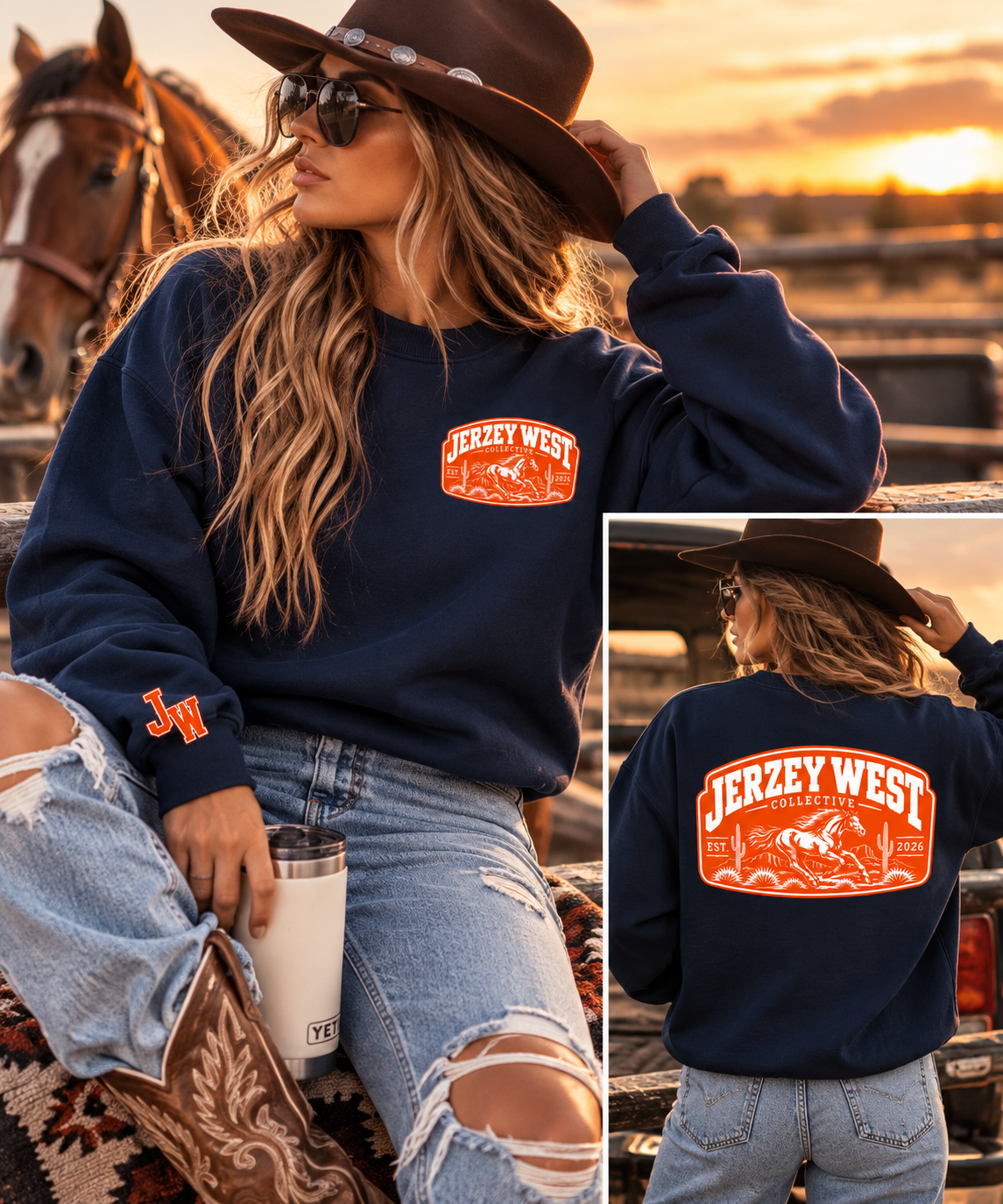 Midnight Heat Graphic Crewneck