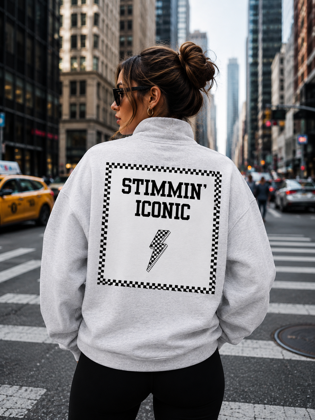 HAPPY STIMMIN' CLUB Graphic Quarter Zip Pullover (PRE-ORDER Item)