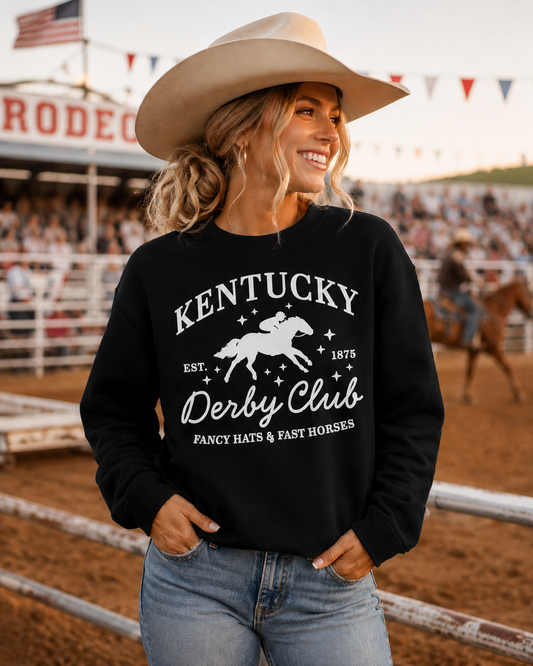 Kentucky Derby Graphic Crewneck