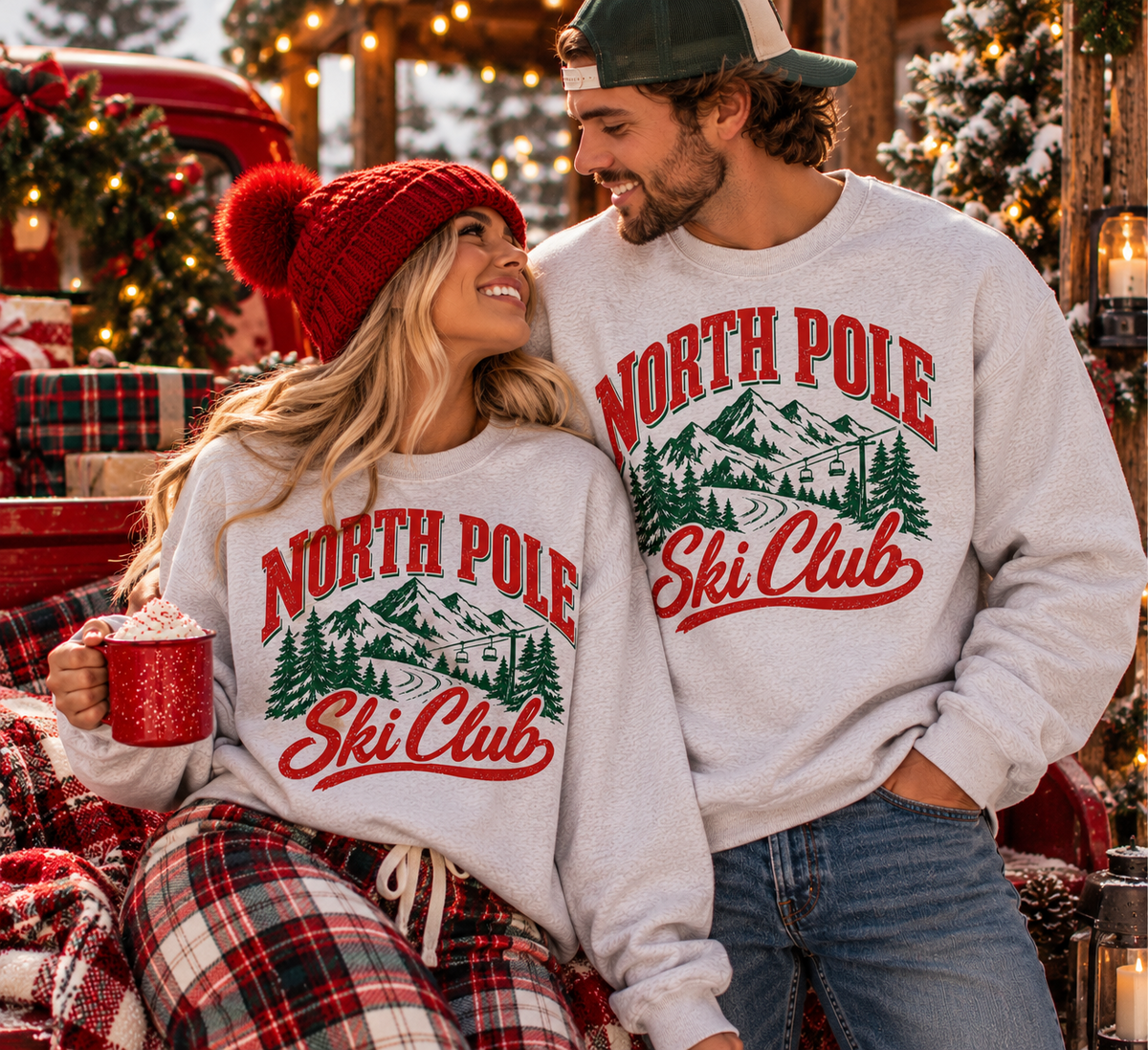 North Pole Ski Club Graphic Crewneck
