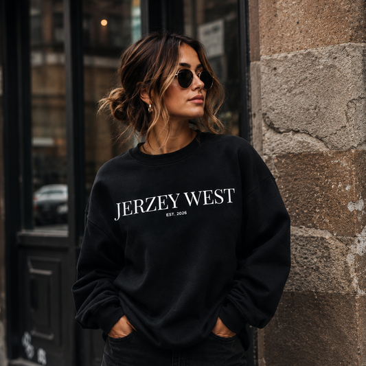 Jerzey West Graphic Crewneck - Black