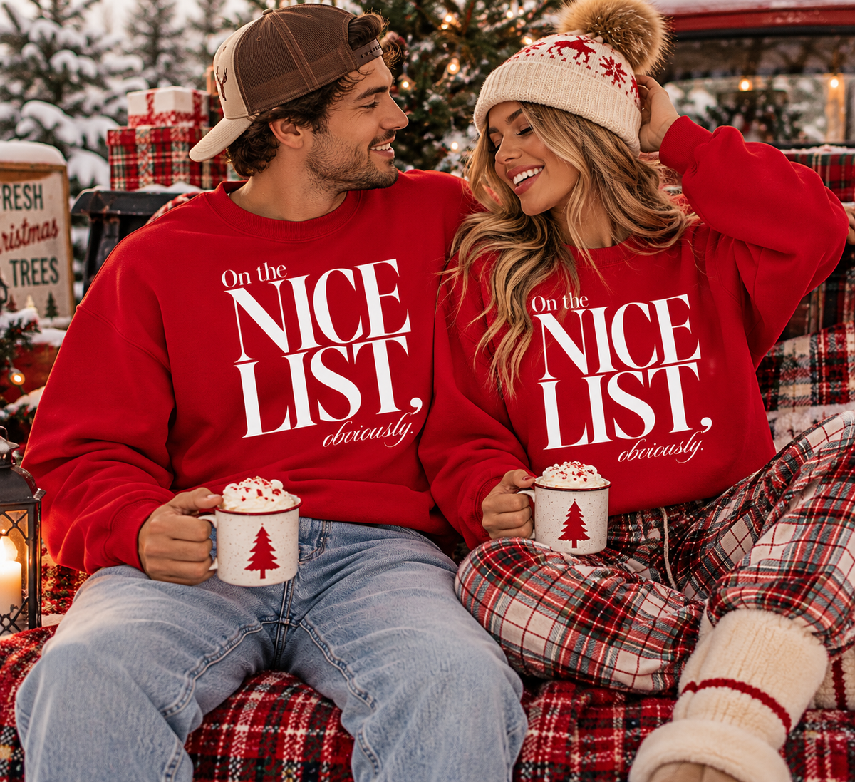 On the NICE List Graphic Crewneck