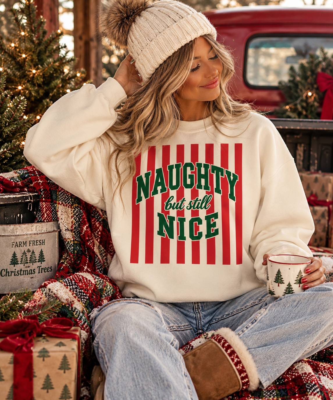 Good Girl Gone Festive Graphic Crewneck
