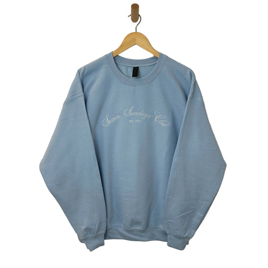 Seven Sundays Crewneck - Light Blue