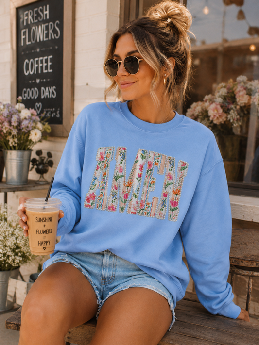AMEN Blooming Graphic Crewneck
