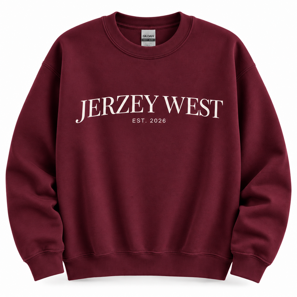 Jerzey West Heritage Collection Graphic Crewneck - Maroon