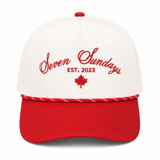 Seven Sundays Trucker Hat - Maple Leaf Red