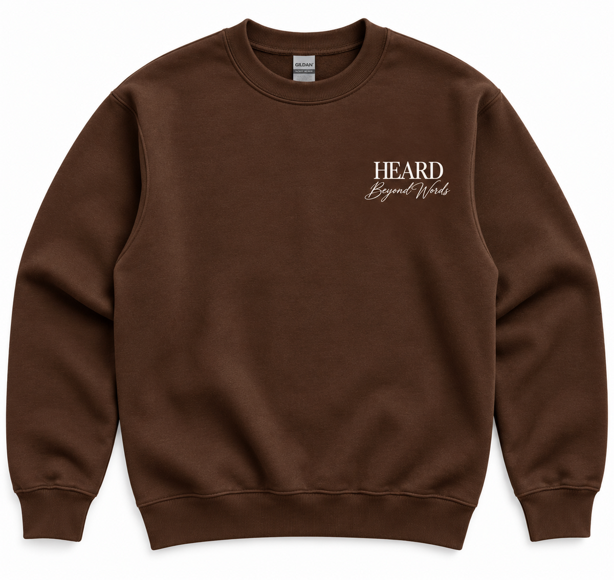 All Minds Welcome Graphic Crewneck - Chocolate Brown