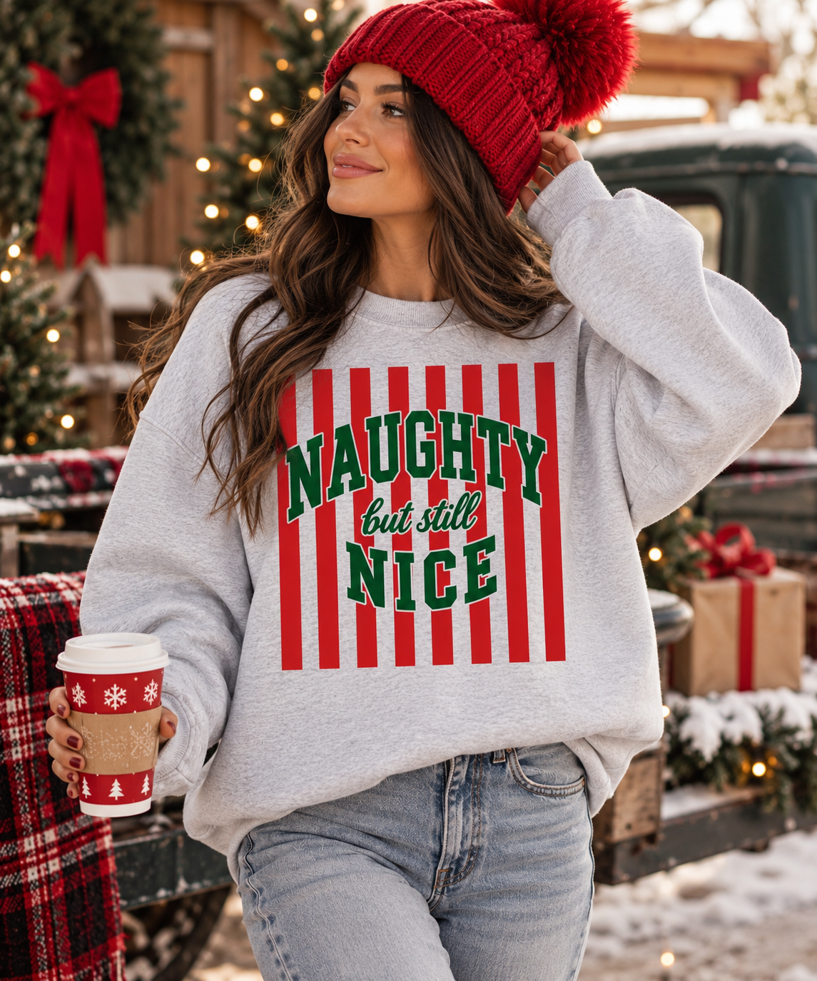 Good Girl Gone Festive Graphic Crewneck