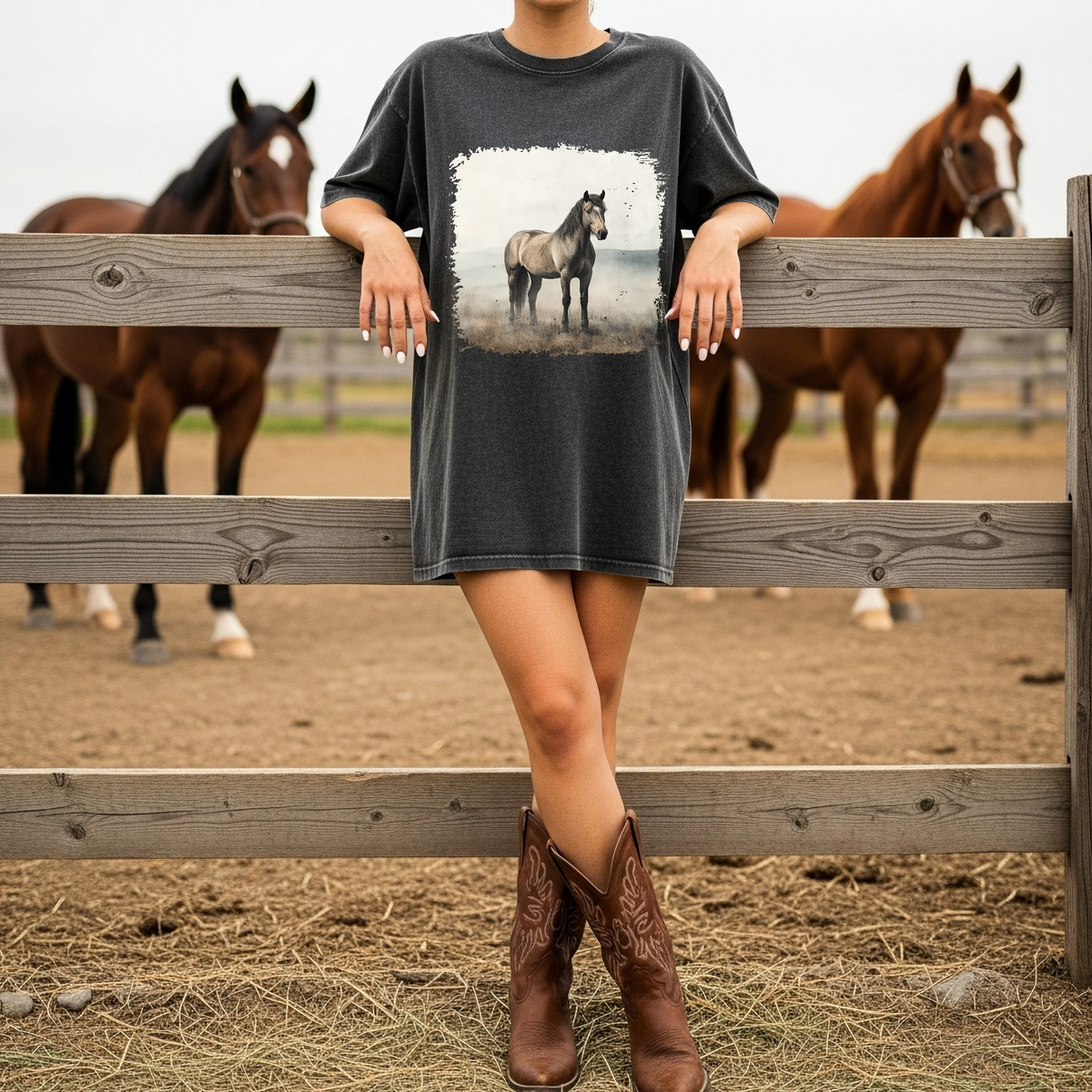 Painted Stallion Graphic Tee
