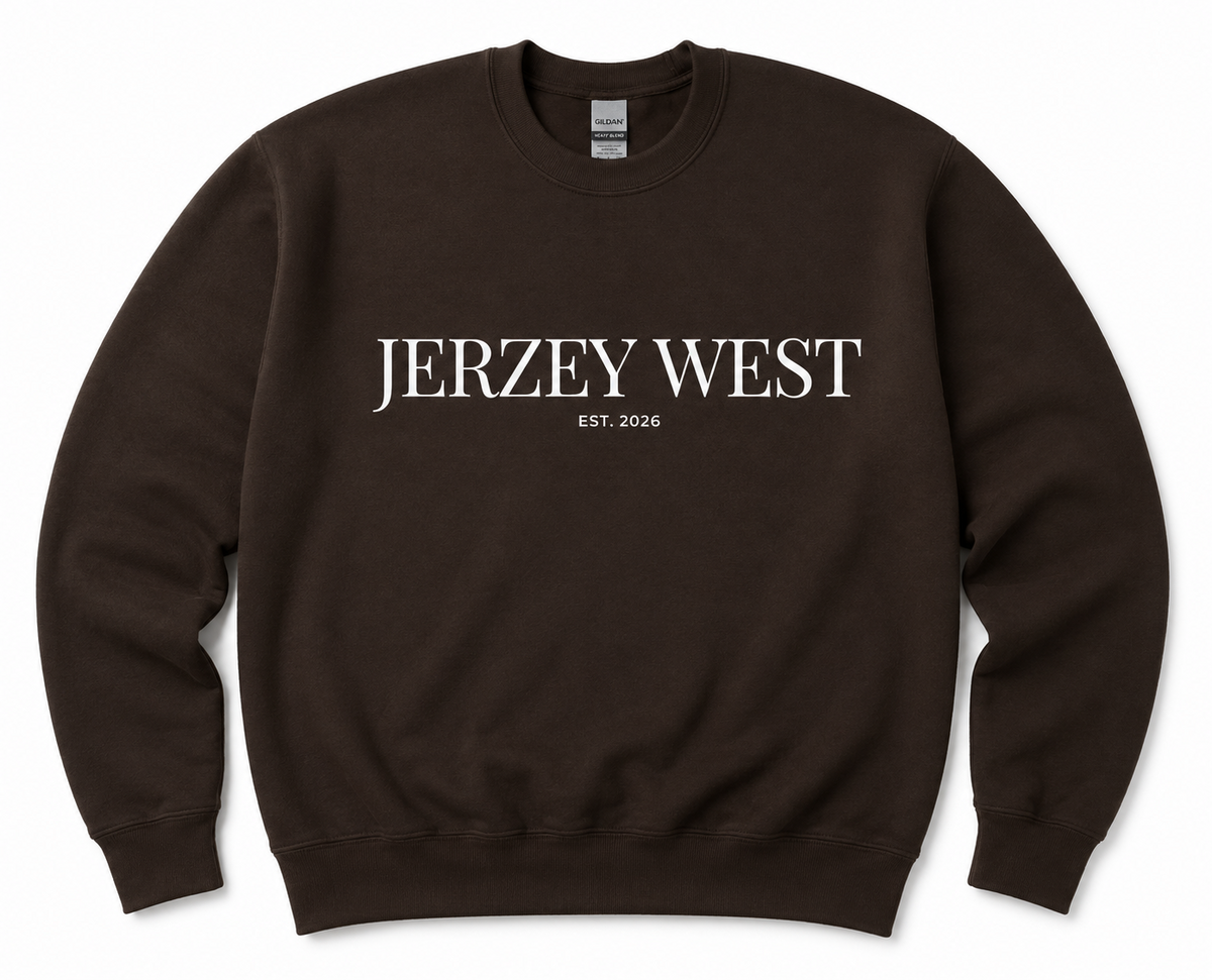 Jerzey West Graphic Crewneck - Chocolate Brown