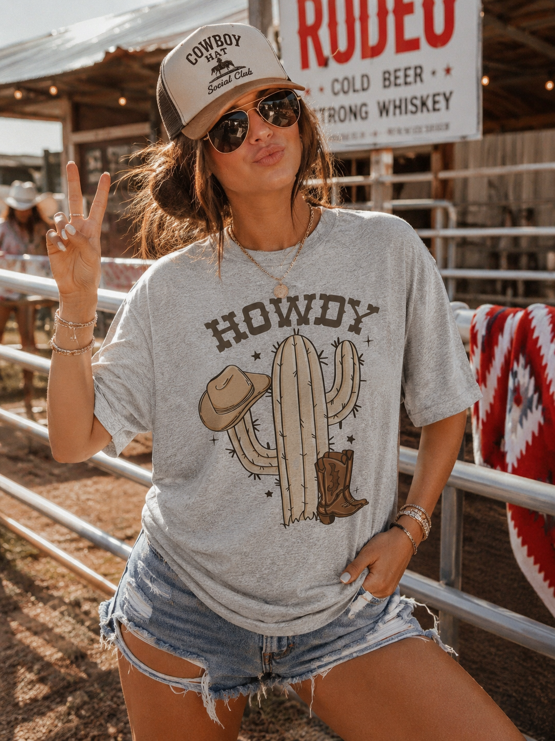 Howdy Cactus Graphic Tee